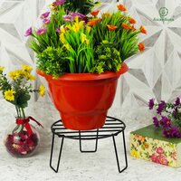 Asian Aura indoor and Outdoor Iron Planter Stand Flower Shelf Display Rack Holder For Garden Balcony Home Decor Planted Stand ASMETL014
