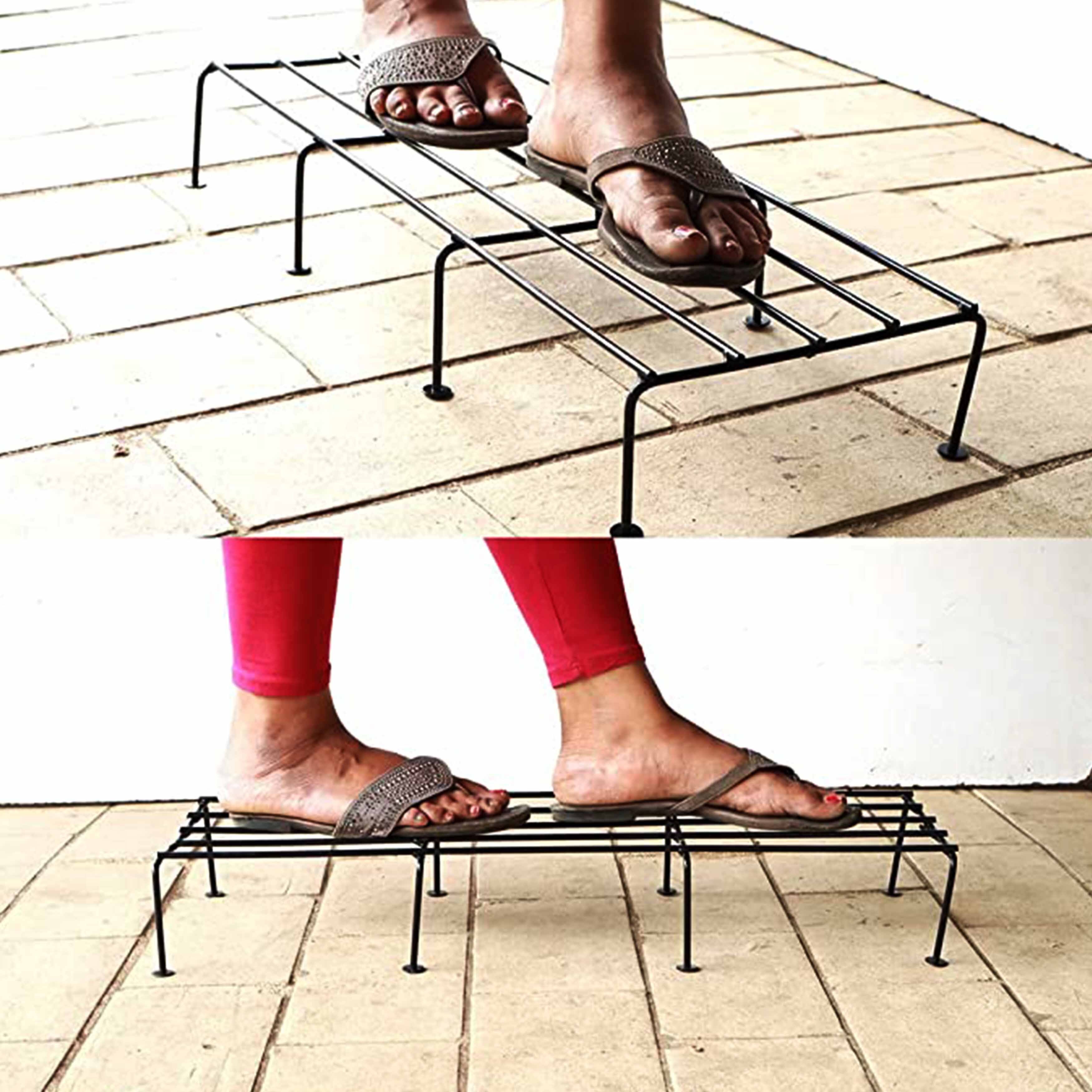 Asian Aura indoor and Outdoor Iron Planter Stand Flower Shelf Display Rack Holder For Garden Balcony Home Decor Planted Stand ASMETL015