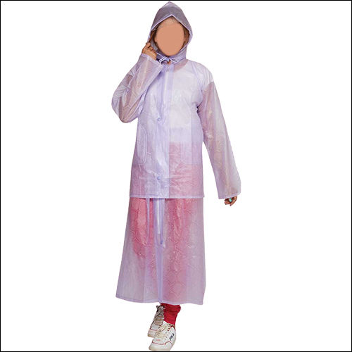 Transparent Sheetal Skirt Top Raincoat