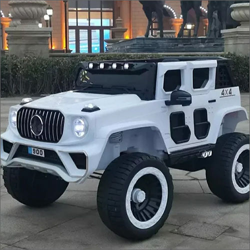 White-black Double Seat Remote Control Kids Jeep