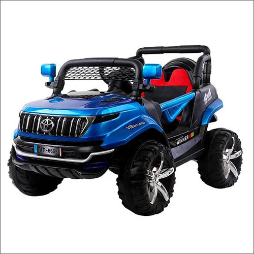 Blue-black Double Battery Kids Jeep