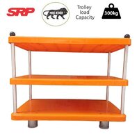 Orange Plastic Rack Trolley