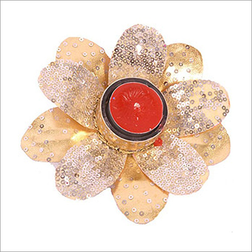 Metal Floral Petal Candle Diya Stand