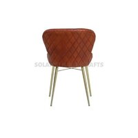 Dining Chair With Leather Upholstery