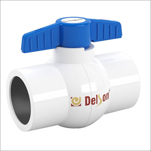 Regular Handle PVC White Ball Valve