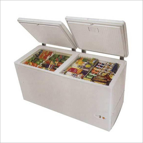 White Double Door Deep Freezer