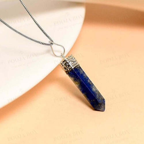 Sodalite pencil pendent