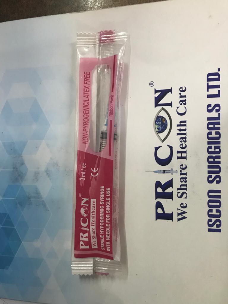 Disposable Syringe with Needle 3ml