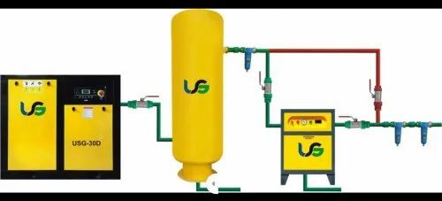 USG 5- 10 HP VFD Screw Air Compressor