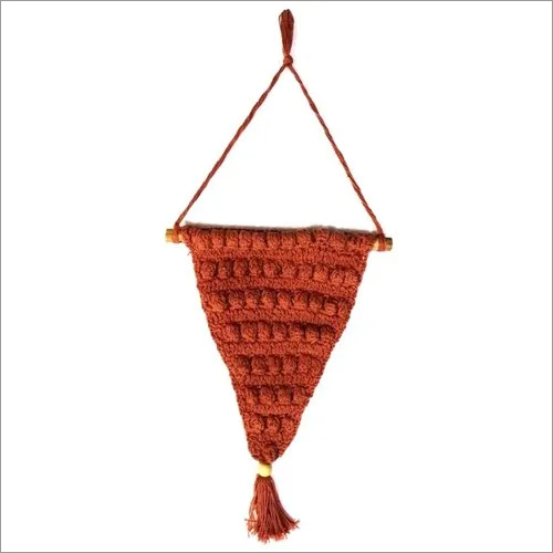 Brown Cotton Thread Wall Hanging Decor