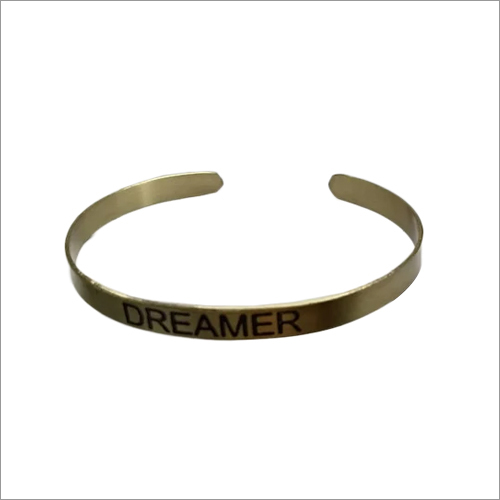Fashion Brass Name Cuff Bracelet