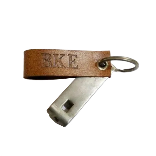 Leather Key Ring With Opener
