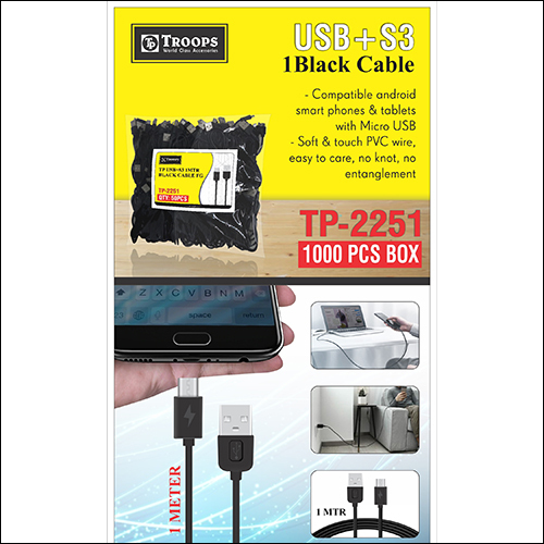 TP-2251 V USB + S3 1 Black Cable
