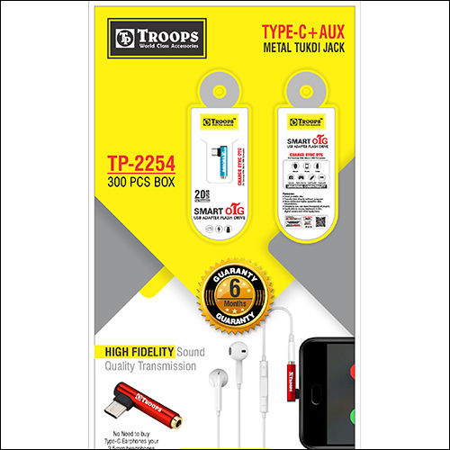 TP-2254 V Type C + Aux Metal Tukdi Jack