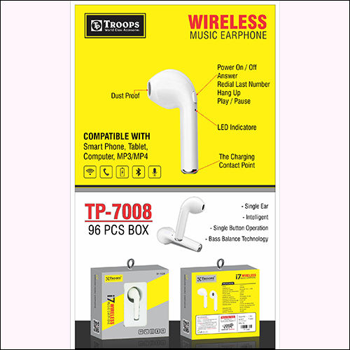 TP-7008 V Wireless Music Earphone