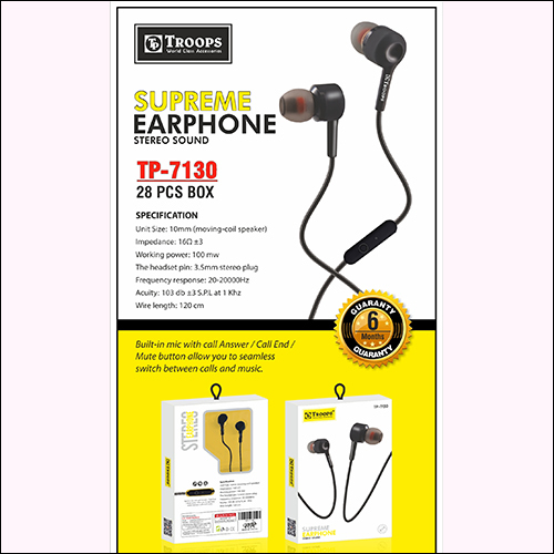 TP-7130 V Supreme Earphone