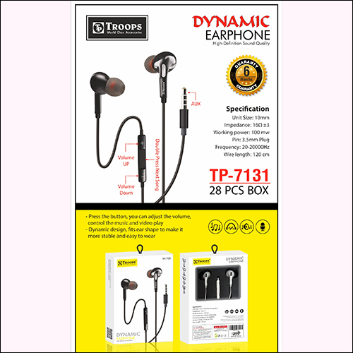 TP-7131 V Dynamic Earphone