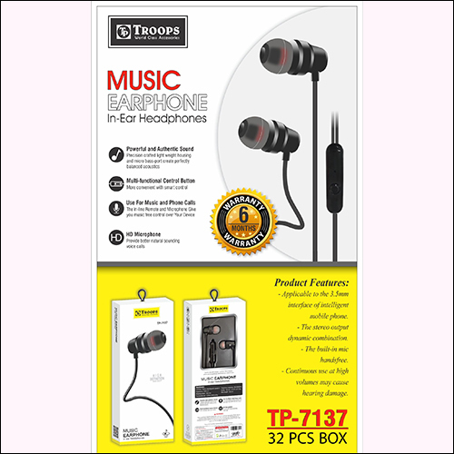 TP-7137 V Music Earphone
