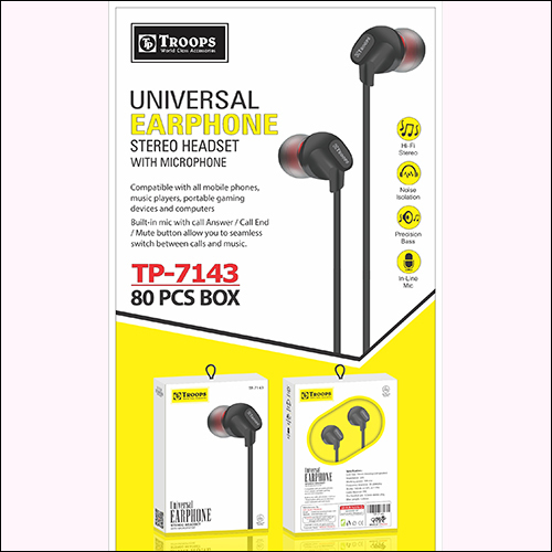 TP-7143 V Universal Earphone