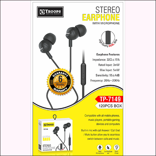 TP-7149 V Stereo Earphone