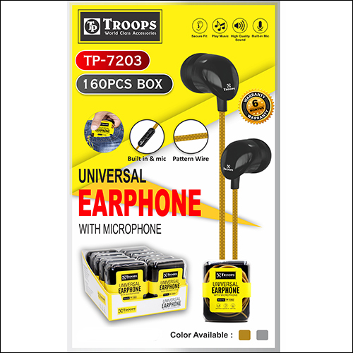 TP-7203 Universal Earphone With Microphone