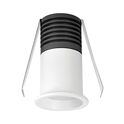 White 3W Ceiling Recessed Fixed Diffused Light