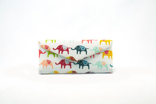 Elephant Design Printed Glasses Cover