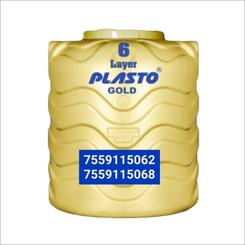 Plastic Plasto Gold 6 Layer Water Tank