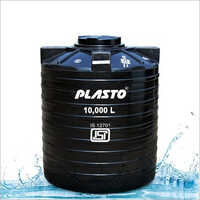 Black Plasto Water Tank 10000 Liters