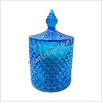 Blue Crystal Jar Candle