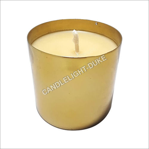 White Plain Metal Jar Candle