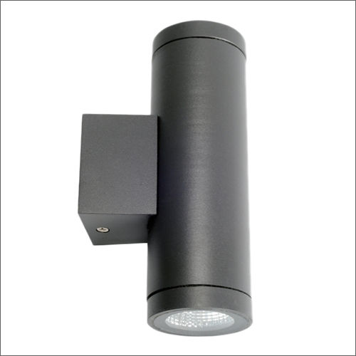 Black 2 X 6 W Exterior Surface Wall Mounted Up Down Light