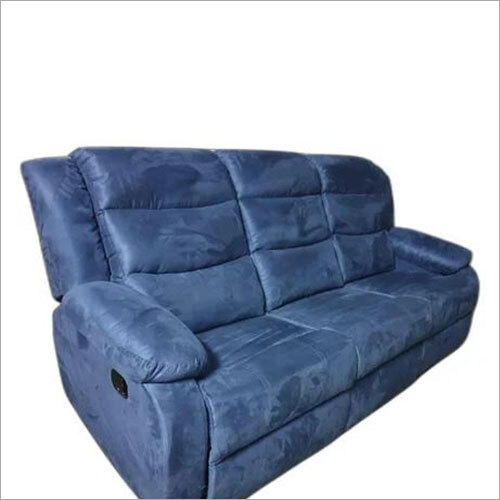 Three Seater Blue Sofa Set