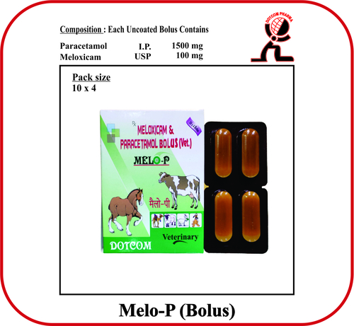 Paracetamol and Meloxicam Bolus Brand - MELO-P