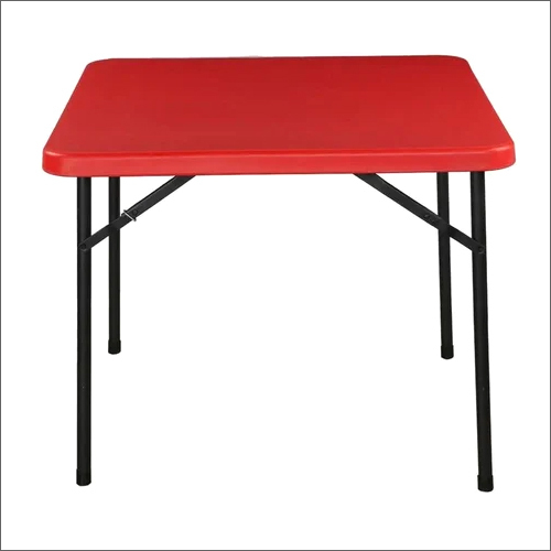 Red Plastic Buffet Table