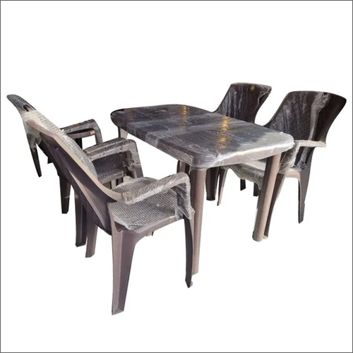 Rectangular Plastic Dining Table Set