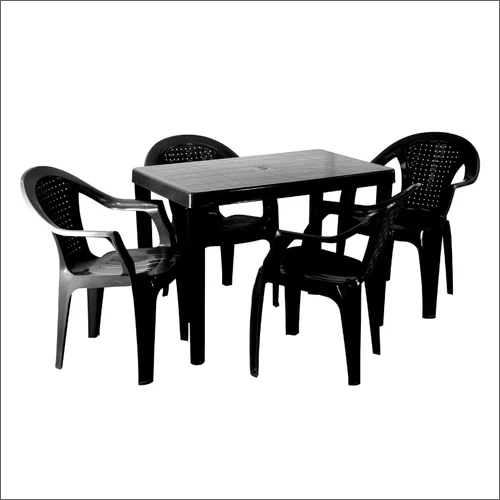 Plastic Dining Table Chair Set No Assembly Required