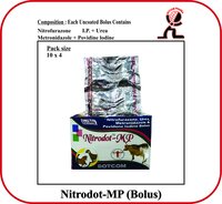 Nitrofurazone Urea Metronidazole And Povidine Iodine Bolus Brand - NITRODOT-MP
