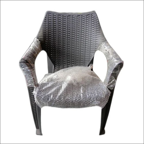 Black Brown Plastic Armrest Chair