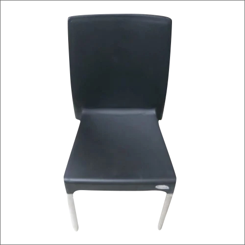 Black Cafeteria Armless Plastic Chair