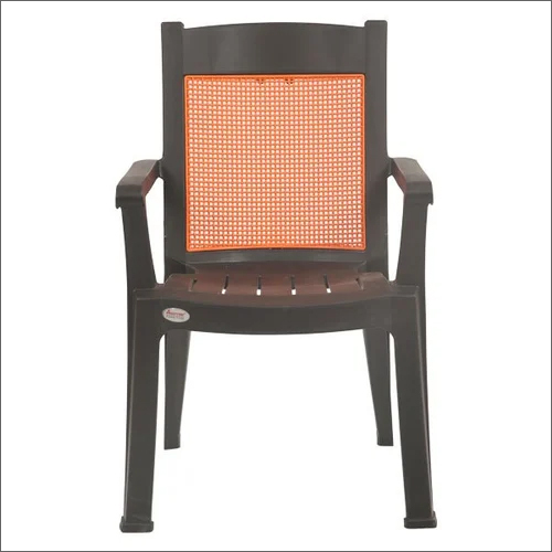 Kingdom Black Orange Plastic Chair