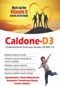 CALDONE-D3 SACHETS (CHOLECALCIFEROL GRANULES POWDER 60000 I.U.)