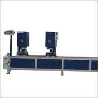 Seemless Double Head Welding Machine With Paper Knife - Color: Blue