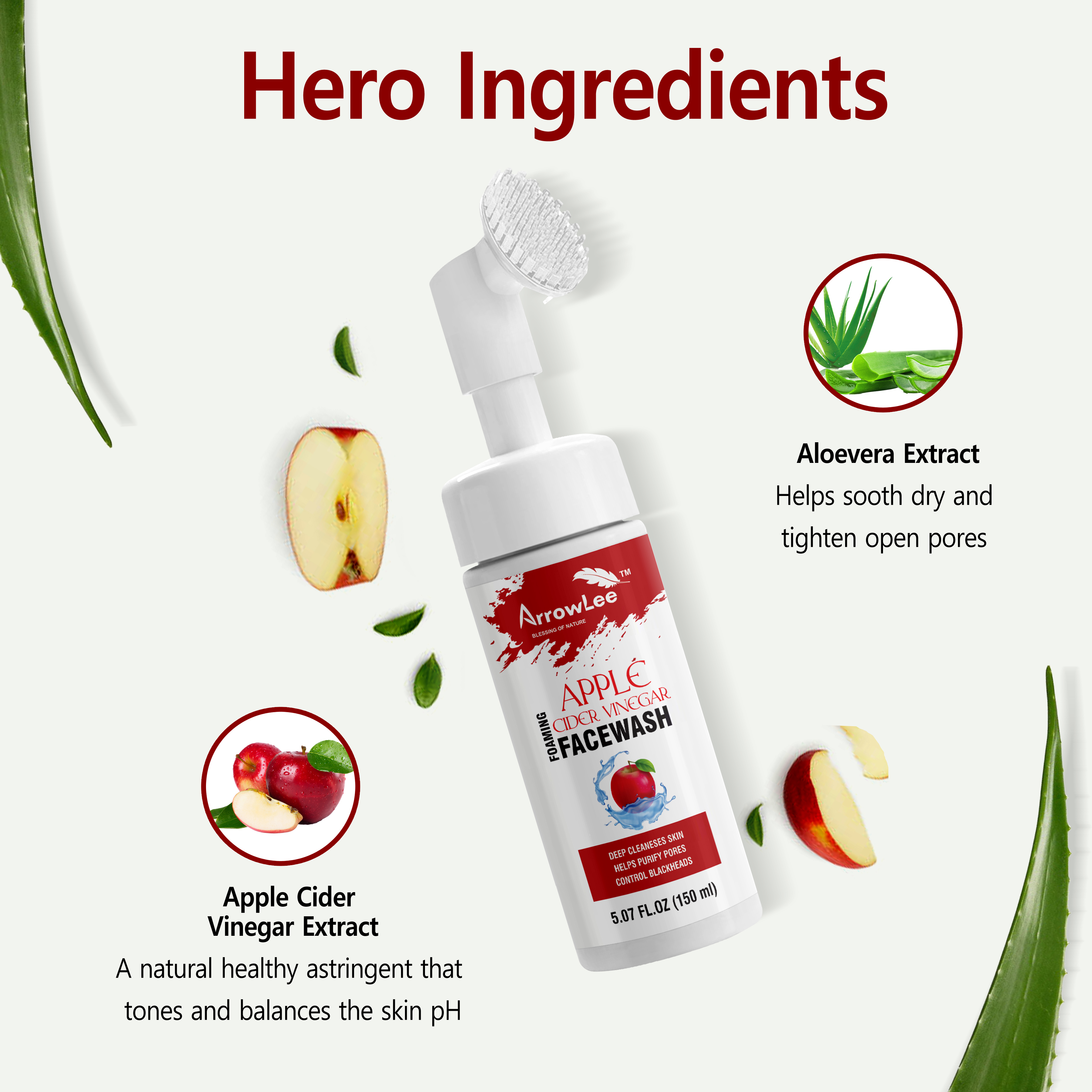 Apple Cider Vinegar Foaming Face Wash