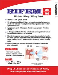 RIFAXIMINE 200/400 MG TAB