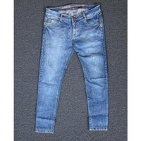 Men Washed Jeans - Denim Material, Sizes 28-38, Colors: 3 | Regular Fit Type, Straight Style, Plain Dyed Pattern, Suitable For All Seasons