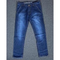 Faded Jeans - Denim Material, Waist Size 28-38, 3 Color Options | Regular Fit, Plain Dyed Pattern, Washable For All Seasons
