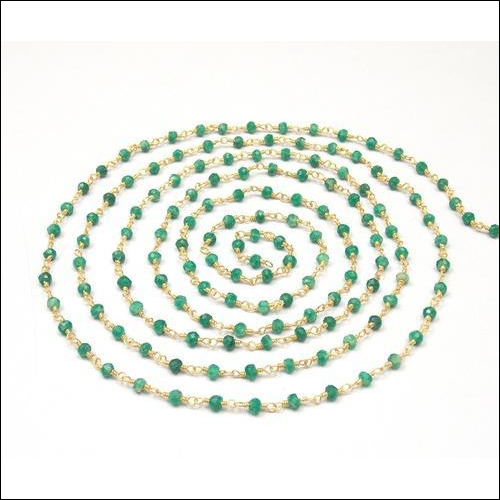 Dyed Emerald Chain