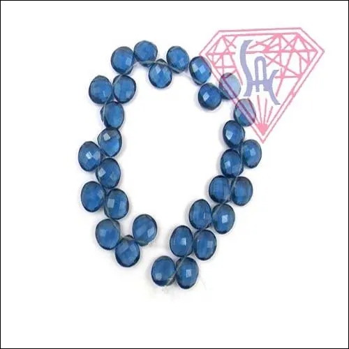 Iolite Gemstone Beads Handmade Beaded Strand