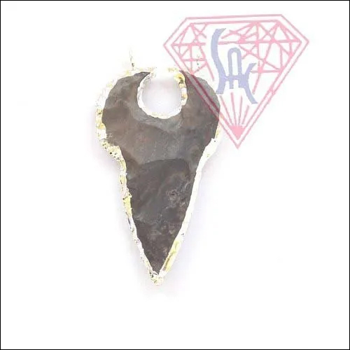 Gemstone Arrowhead Pendant